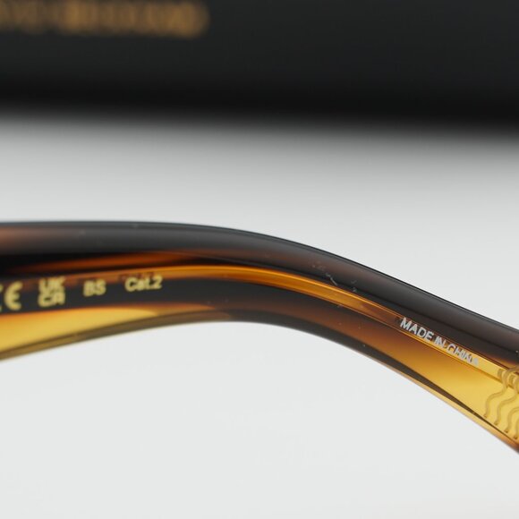 David Beckham DB 7000/S BOLD 0KVI Z0 Square Sunglasses - Brown/Blue Multilayer - Picture 6 of 11